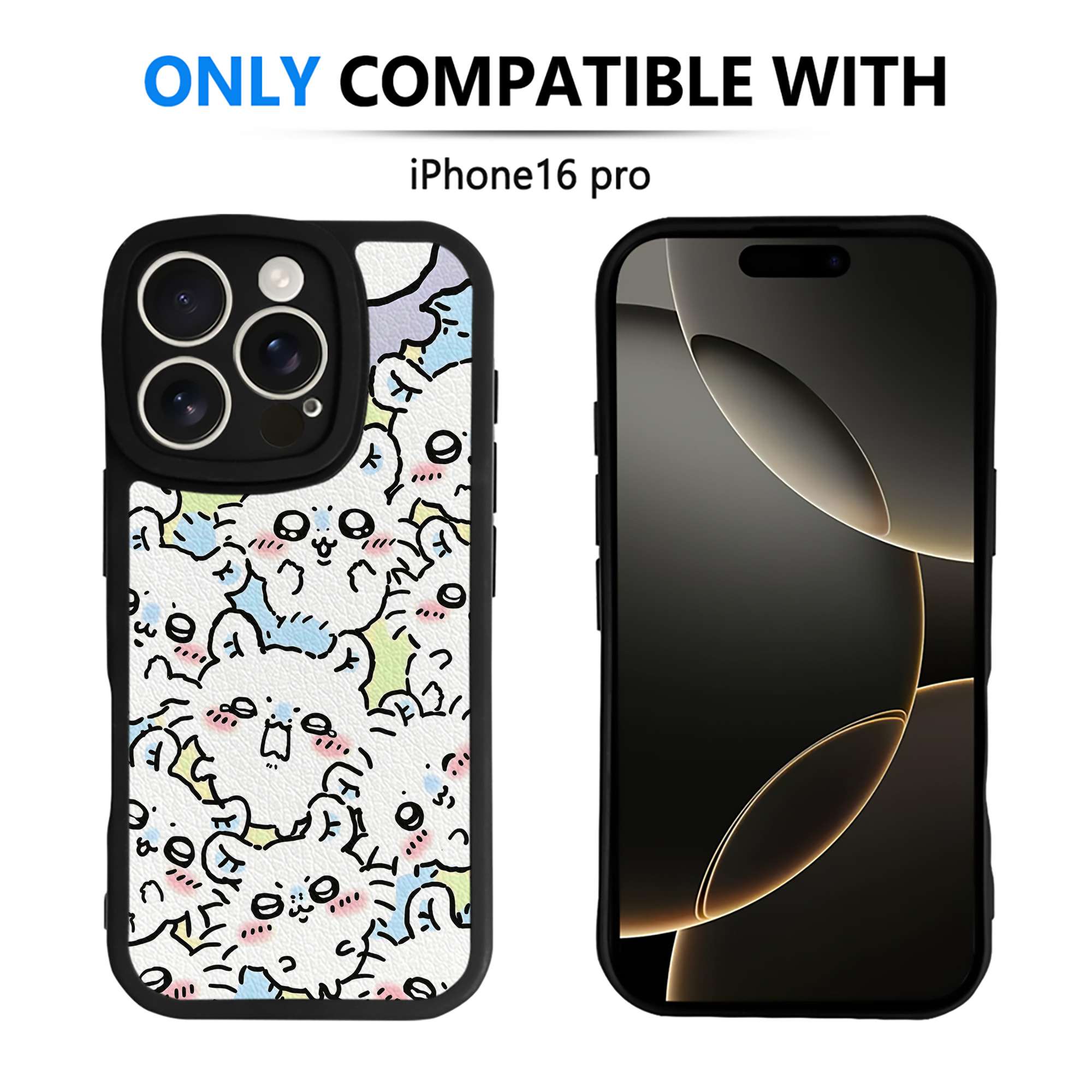 （画像用） ちいかわ Chii-kawa 【iPhone 16シリーズ対応】シリコンスマホケース（レザー調） 材質：シリコン